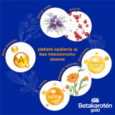 GS Betakarotén Gold 15 mg, 80 + 40 kapsúl