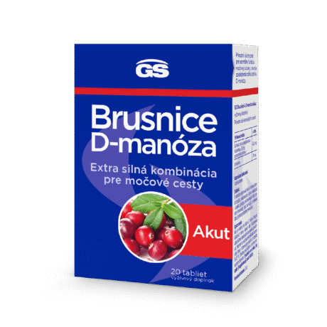 GS Brusnice Akut + MANÓZA, 20 tabliet