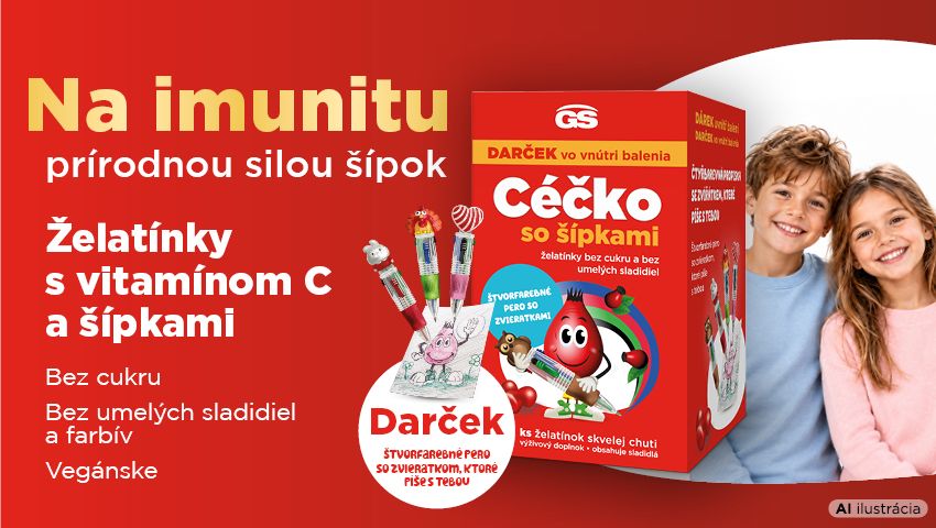 GS Cecko zelatinky so sipkami - vianocny banner 2026