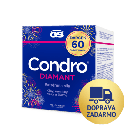 GS Condro® Diamant, 100 + 60 tabliet, darčekové balenie 2026