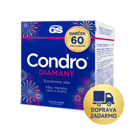GS Condro® Diamant, 100 + 60 tabliet, darčekové balenie 2025