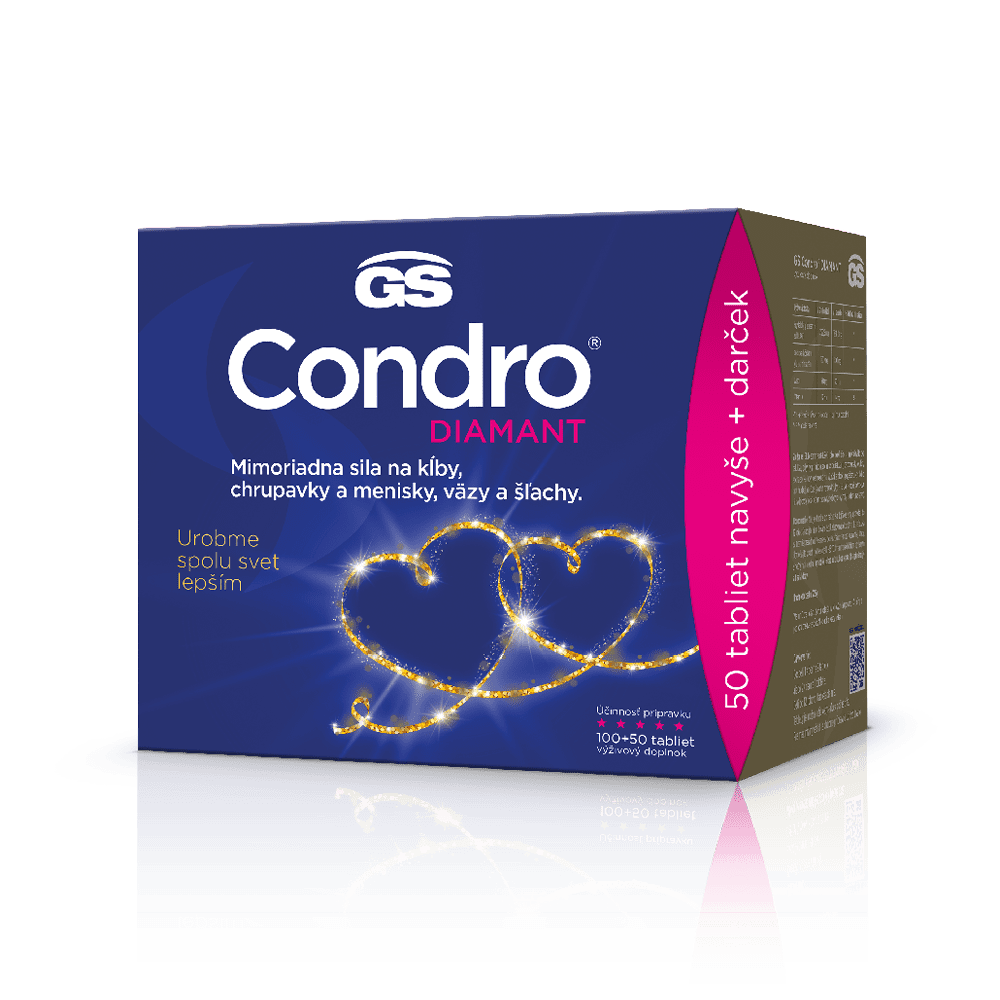 GS Condro® Diamant, 100+50 tabliet, darčekové balenie 2022