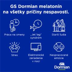 GS Dormian melatonín, 30 kapsúl