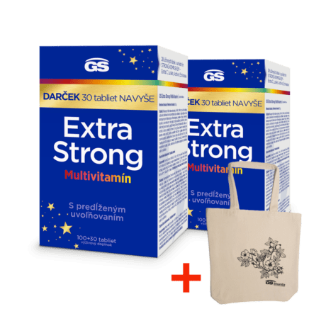 GS Extra Strong Multivitamín, 2× 130 tabliet, darčekové balenie 2023