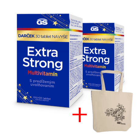 GS Extra Strong Multivitamín, 2× 130 tabliet, darčekové balenie 2024