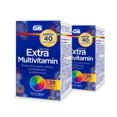GS Extra Strong Multivitamín, 2× 130 tabliet, darčekové balenie 2026