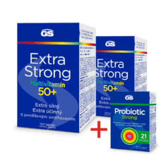 GS Extra Strong Multivitamín 50+, 2× 100 tabliet