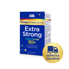 GS Extra Strong Multivitamín 50+, 100+30 tabliet, darčekové balenie 2023