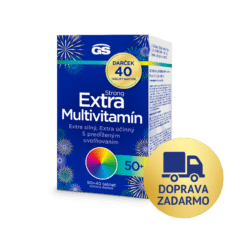 GS Extra Strong Multivitamín 50+, 90 + 40 tabliet, darčekové balenie 2026