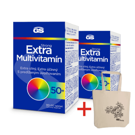 GS Extra Strong Multivitamín 50+, 2× 120 tabliet