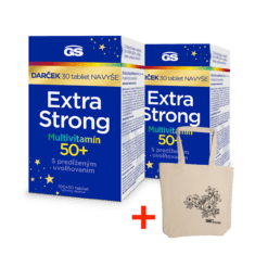 GS Extra Strong Multivitamín 50+, 2× 130 tabliet, darčekové balenie 2023