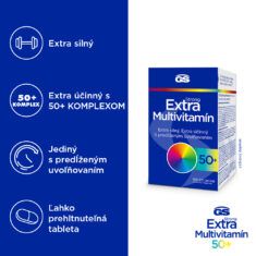 GS Extra Strong Multivitamín 50+, 2× 120 tabliet
