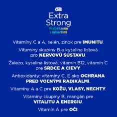 GS Extra Strong Multivitamín s minerálmi šumivý pomaranč, 20 + 5 tabliet