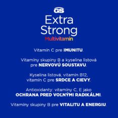 GS Extra Strong Multivitamín šumivý pomaranč, 20 + 5 tabliet