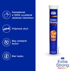 GS Extra Strong Multivitamín šumivý pomaranč, 20 + 5 tabliet