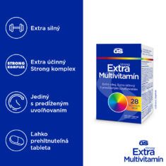 GS Extra Strong Multivitamín, 90 + 40 tabliet, darčekové balenie 2026