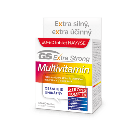 GS Extra Strong Multivitamín, 60 + 60 tabliet