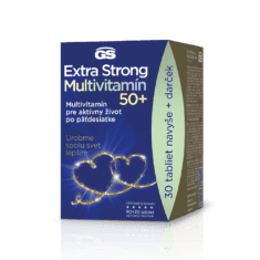 GS Extra Strong Multivitamín 50+, 90 + 30 tabliet, darčekové balenie 2022