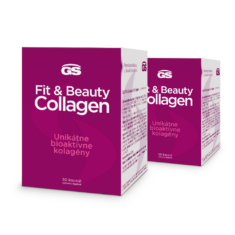 GS Fit & Beauty Collagen, 2× 50 kapsúl + darček: kefa na vlasy