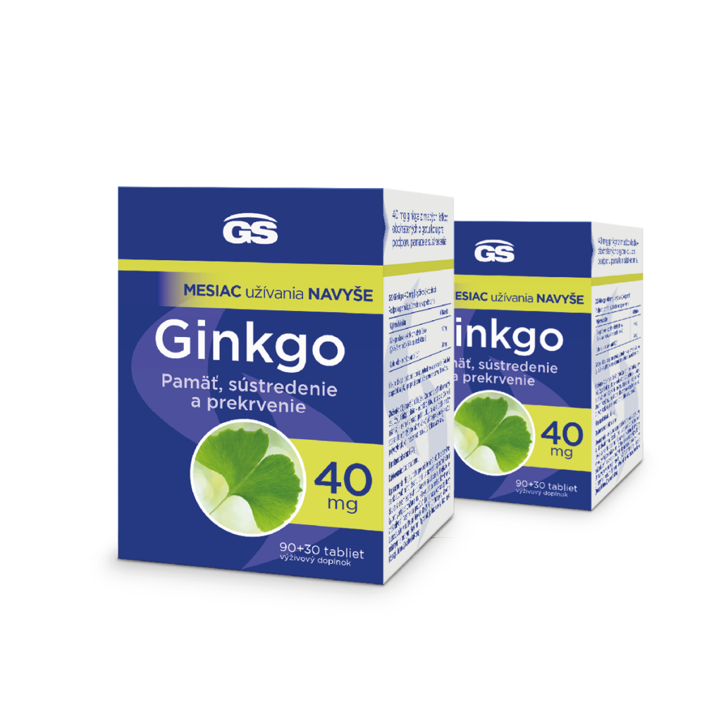 E-shop GS Ginkgo 40 mg, 2× 120 tabliet