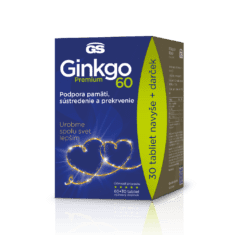 GS Ginkgo 60 PREMIUM, 60 + 30 tabliet, darčekové balenie 2022