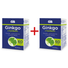 GS Ginkgo 60 mg s horčíkom, 1 + 1 ZADARMO, 2× 60 tabliet