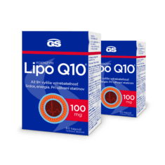GS Koenzým Lipo Q10, 100 mg, 2× 60 kapsúl