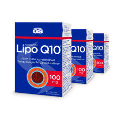 GS Koenzým Lipo Q10, 100 mg, 3× 60 kapsúl