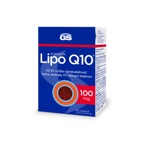 GS Koenzým Lipo Q10, 100 mg, 60 kapsúl