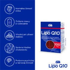 GS Koenzým Lipo Q10, 100 mg, 60 kapsúl
