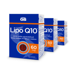 GS Koenzým Lipo Q10, 60 mg, 3× 60 kapsúl