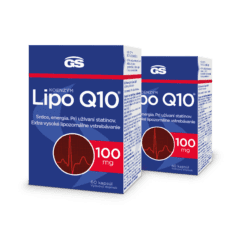 GS Koenzým Lipo Q10, 100 mg, 2× 60 kapsúl
