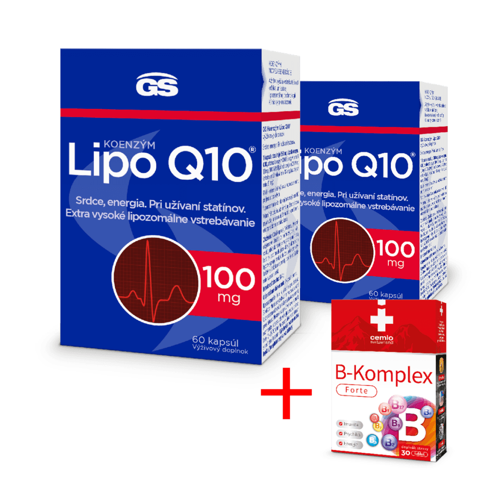 E-shop GS Koenzým Lipo Q10, 100 mg, 2× 60 kapsúl