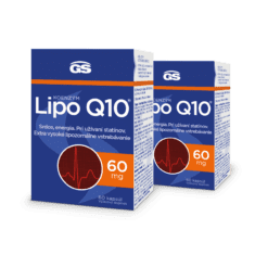 GS Koenzým Lipo Q10, 60 mg, 2× 60 kapsúl