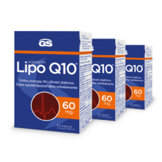 GS Koenzým Lipo Q10, 60 mg, 3× 60 kapsúl