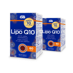 GS Koenzým Lipo Q10, 60 mg, 2× 70 kapsúl, darčekové balenie 2025