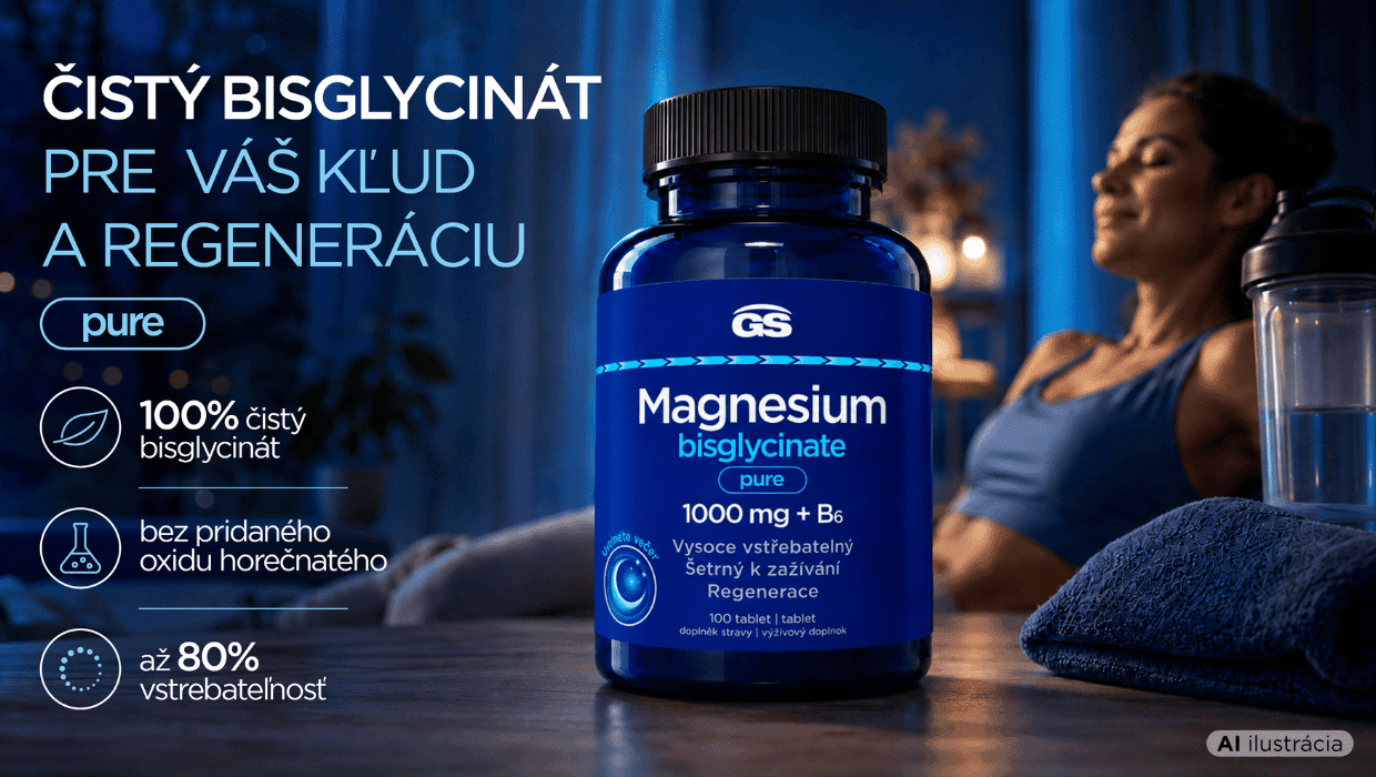 GS Magnesium bisglycinate PURE 1000mg + B6, 100 tabliet - banner