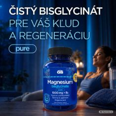 GS Magnesium bisglycinate pure 1000 mg + B6, 2× 110 tabliet, darčekové balenie 2026