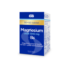 GS Magnesium citrát 1340 mg + B6, 100 tabliet