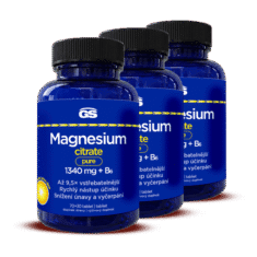 Magnesium citrate pure 1340 mg+B6, 3× 100 tabliet