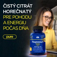 GS Magnesium citrate pure 1340 mg + B6, 110 tabliet, darčekové balenie 2026