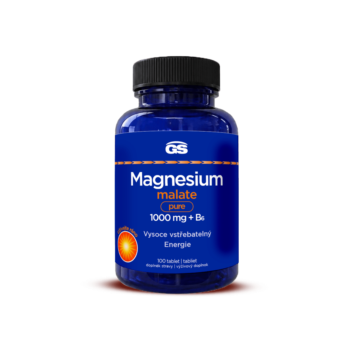 GS Magnesium malate pure 1000 mg + B6, 100 tabliet