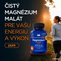 GS Magnesium malate pure 1000 mg + B6, 100 + 10 tabliet, darčekové balenie 2026