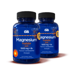 GS Magnesium malate pure 1000 mg + B6, 2× 110 tabliet, darčekové balenie 2026