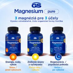 GS Magnesium bisglycinate pure 1000 mg + B6, 2× 110 tabliet, darčekové balenie 2026