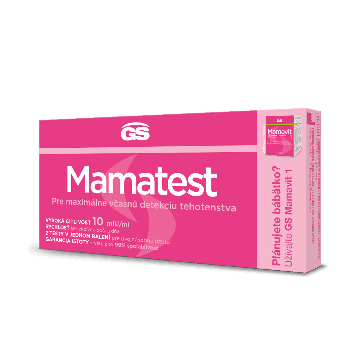 GS Mamatest Tehotenský test, 2 ks
