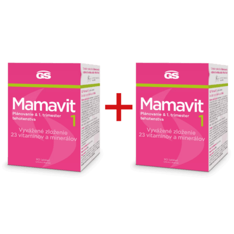 GS Mamavit 1, Plánovanie a 1. trimester, 1 + 1 ZADARMO, 2× 90 tabliet