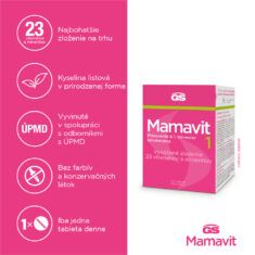 GS Mamavit 1 - Plánovanie a 1. trimester, 90 tabliet
