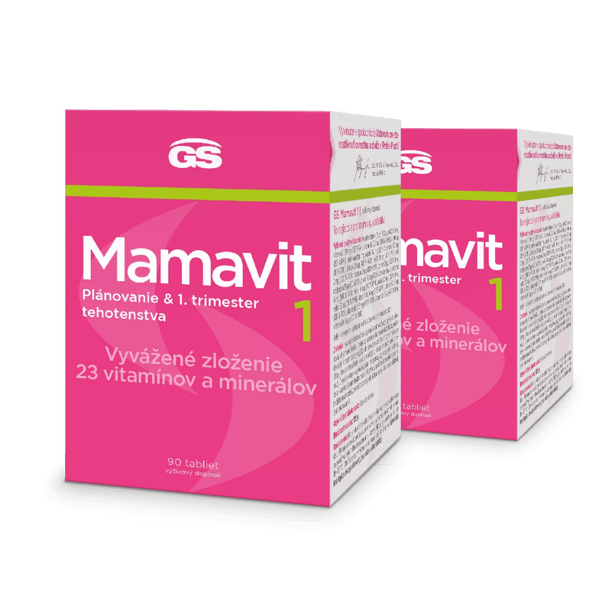 GS Mamavit 1, Plánovanie a 1. trimester, 2× 90 tabliet