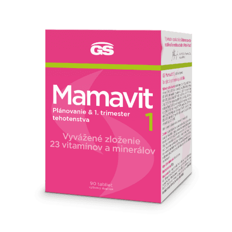 GS Mamavit 1 - Plánovanie a 1. trimester, 90 tabliet